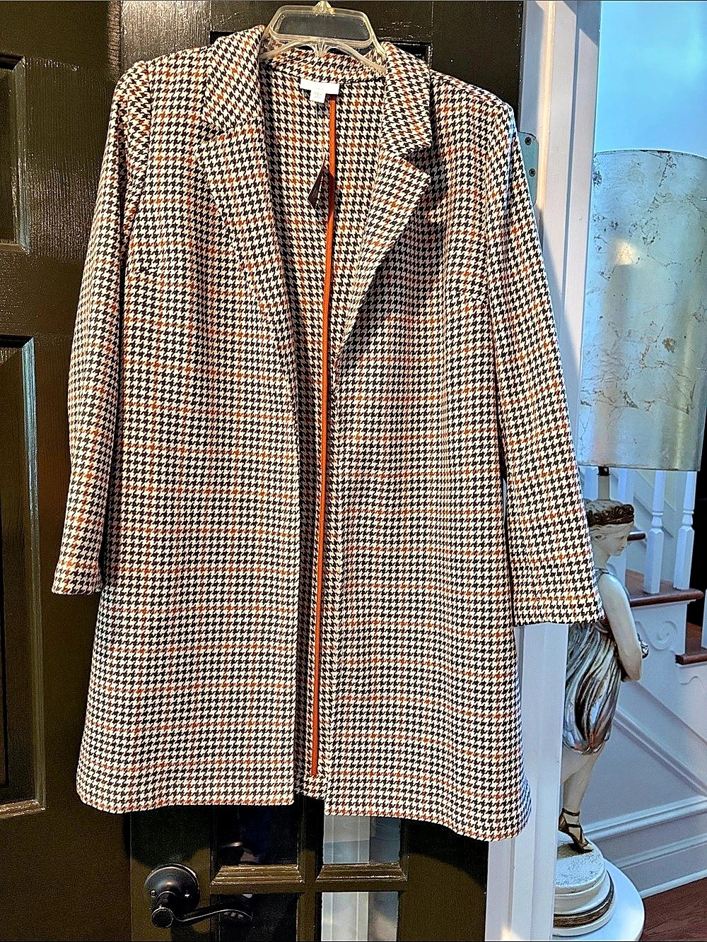 J.Jill Houndstooth Blazer Brown & White Size Small